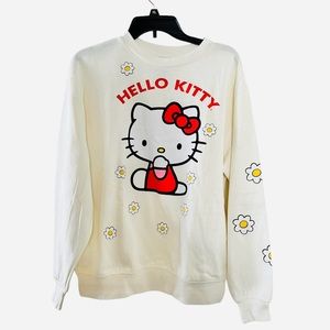 Bioworld x Sanrio Hello Kitty Daisies Graphic Print Sweatshirt